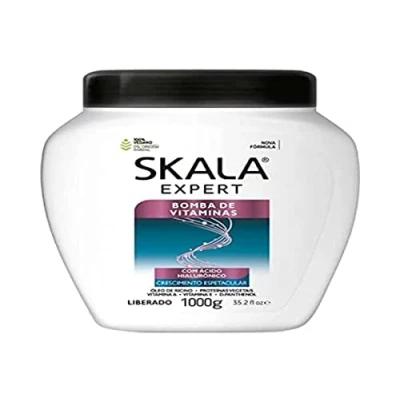 Imagen de SKALA EXPERT Mascarilla/Acondicionador/Crema De Peinado &quot;Bomba Vitaminas KERATINA&quot; 1000ml 100% Vegano Promueve el crecimiento del cabello