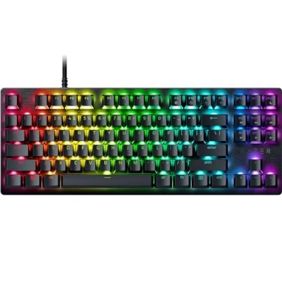 Imagen de Teclado gaming Razer ‎Huntsman V3 X Tenkeyless (Purple Switch), Por Cable, Retroiluminado, Teclas Programables, Negro