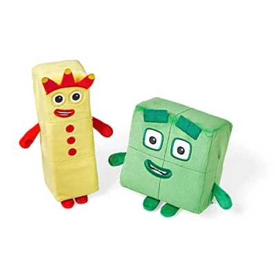Imagen de Learning Resources Three and Four Playful Pals Los juguetones Amigos Numberblocks Tres y Cuatro, muñecos de Peluche para niños 1 a 3 años, Color Amarillo, Talla única (HM94555 UK)
