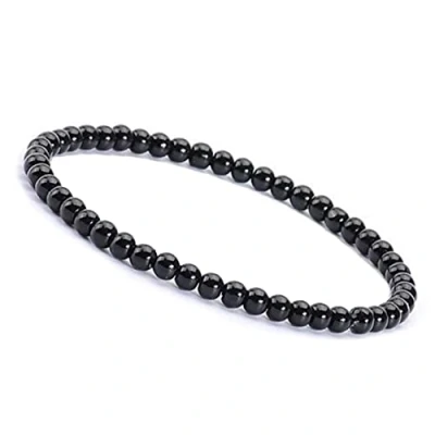 Imagen de Unique Gems Pulsera de piedras preciosas Ónice negro Ø 4mm Chakra Energía