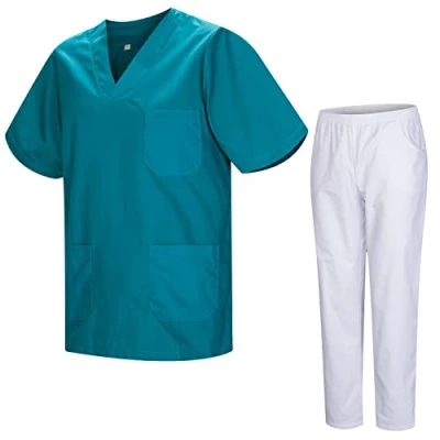 Imagen de MISEMIYA Uniforme Sanitario Unisex Uniformes Sanitarios MÉDICOS con Pantalon BLANCO 817 8312 XS, Verde 3B
