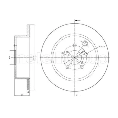 Imagen de Disco de freno METELLI 23 1487C