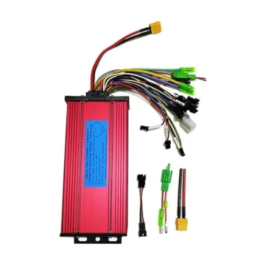 Imagen de ZiYouao Centralita Patinete Electrico Controlador de Bicicleta eléctrica, Pantalla Acelerador Pulgar, 36V, 48V, 60V, 1200W, 1500W, 2000W EléCtrica Scooter(34A 40A Controller)