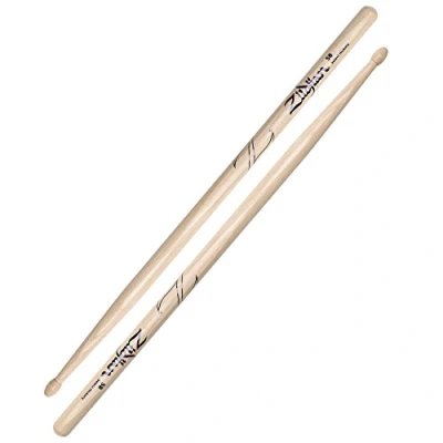 Imagen de Zildjian 5B Hickory Drumsticks Wood Tip, Baquetas y mazas para instrumentos de percusión, Natural