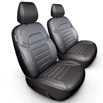 Imagen de otoM Fundas de Asiento Cuero Artificial diseño New York 1+1 Compatible con Volkswagen T6 2015 2022