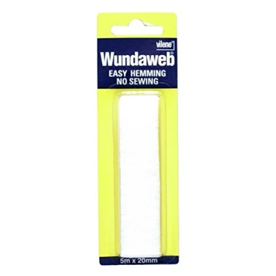 Imagen de Wonderweb Wundaweb Strong Hem Tape Iron On Fusible Fabric No Sewing 5 Meters x 20mm by Vilene