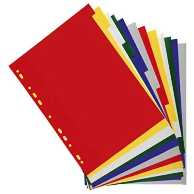 Imagen de Intercalaires polypropylene souple 12x100e 12 positions a4