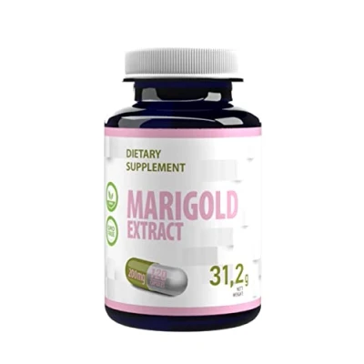 Imagen de Luteína 40mg con Zeaxantina 8mg de Extracto Caléndula 120 Cápsulas Veganas x 200mg, Soporte para Ojos y Visiones