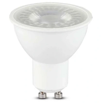 Imagen de V TAC Bombilla LED GU10 7,5W (Equivalente a 70W) 610 Lumen 6500K Blanco Frìo Apertura del Haz de Luz 100 Máxima Eficiencia y Bajo Consumo