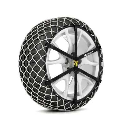 Imagen de Michelin Easy Grip Limited 008335 Cadenas para nieve con tensor de cadena instrucciones montaje, bolsa almacenamiento Acero