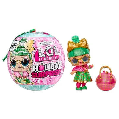 Imagen de L.O.L. Surprise! Holiday Tinsel Incluye Una Muñeca Coleccionable, 8 Sorpresas, Muñecas Coleccionables con Temática Navideña, Edición Limitada, para Niñas Mayores de 3 Años