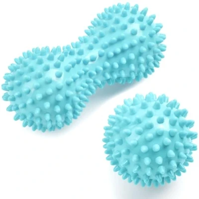 Imagen de URAQT Bolas Masaje, 2 Piezas Pelota Masaje Muscular con Pinchos, Bola de Relajación Profunda, Masajeador Pies y Manos Aliviar la Fatiga Plantar, Fisioterapia Cervicales, B