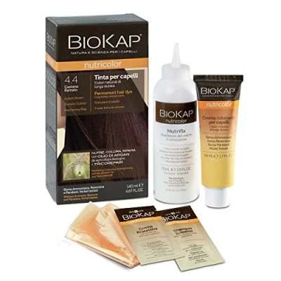 Imagen de Biokap Tinte Auburn Brown Dye 140 ml; castaño Cobrizo 4.4 1 Unidad ml