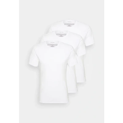 Imagen de Calvin Klein Camisetas de manga corta Hombre Pack 3 Crew Neck Basic, Blanco (White, White, White), M