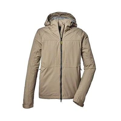 Imagen de killtec Hombre Chaqueta funcional/chaqueta de exterior con capucha desmontable KOS 12 MN JCKT, sage, L, 41261 000