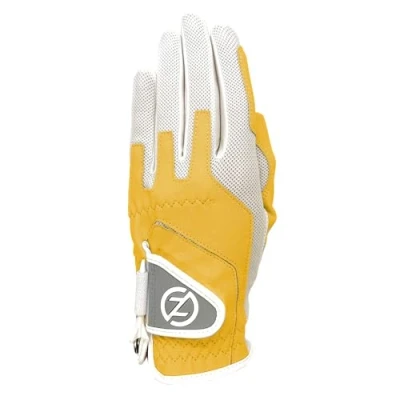 Imagen de Zero Friction Guante de Golf sintético para Mujer, Ajuste a compresión, Talla única, Gris