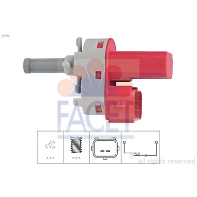 Imagen de FACET 7.1171 Conmutador, accionamiento embrague (control veloc.) Made in Italy OE Equivalent