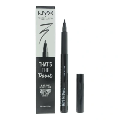 Imagen de NYX Professional Makeup Eyeliner líquido That&#039;s The Point Punta 3 cónica y rígida A Bit Edgy color Negro