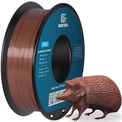Imagen de GEEETECH Filamento PLA 1.75mm para impresión 3D, 1kg Spool, Marrón