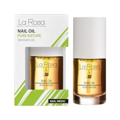 Imagen de LaRosa ACEITE PARA CUTÍCULAS con Almendra Dulce, Argán y Jojoba Hidratante Nutritivo Vitamina E Extracto de Flor Loto Vegano 93,6% Natural 10 ml
