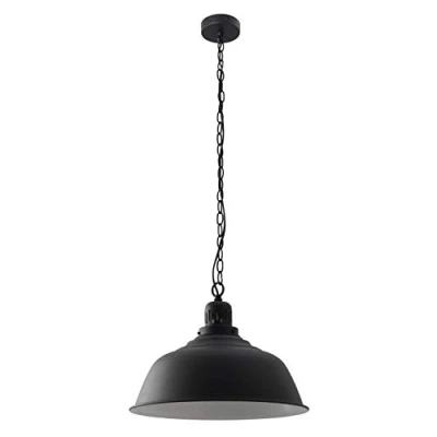 Imagen de EXO lighting lampara colgante vintage negro E27 techo interior IP20. industrial para salones, comedor, cocina y bares