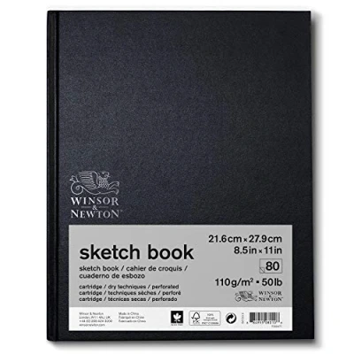 Imagen de Winsor &amp; Newton Cuaderno de esbozo, Blanco Natural, 22,9 x 30,5cm