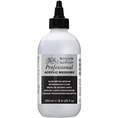 Imagen de Winsor &amp; Newton Líquido acrílico para secado lento (250 ml, tamaño mediano)