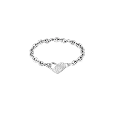 Imagen de BOSS SS Chain Bracelet WITH Stamped Monogram Heart Pulsera, Mujer, Talla: One Size, Sliver