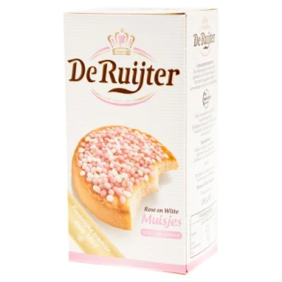Imagen de De rosa blanco Ruijter un trozo tarta, copos/Rose en Witte Muisjes