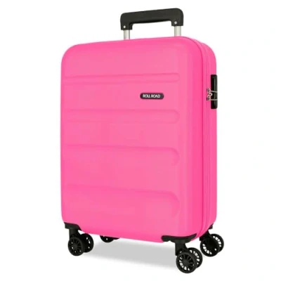 Imagen de Roll Road Flex Maleta de Cabina Rosa 38x55x20 cms Rígido 2,5 kgs Cierre combinación Lateral ABS 35L Equipaje Mano