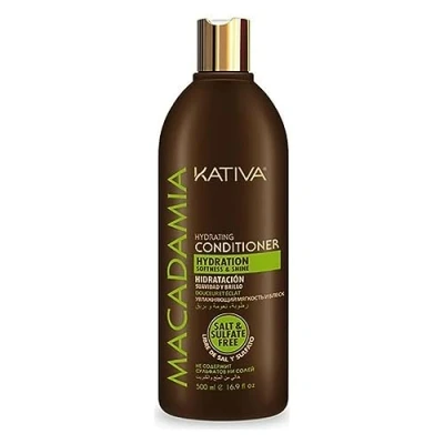 Imagen de Kativa Macadamia Acondicionador Nutritivo 500 ml Hidratación, Suavidad y brillo Cabello Seco Deshidratado Pelo Omega 3 6 Vitamina D