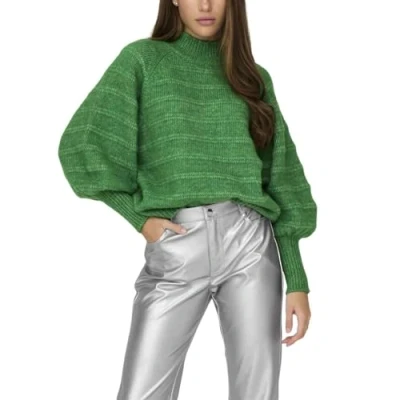 Imagen de ONLY Onladina Life L/S Knt Noos Jersey Suéter, Silt Green/Pattern:Cloud Dancer/Sea Spray/Bich, S para Mujer