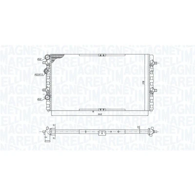 Imagen de Radiador, refrigeración del motor MAGNETI MARELLI 350213191400