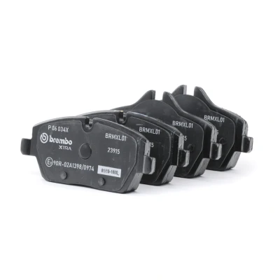 Imagen de BREMBO P 06 034X Juego de pastillas freno preparado para indicador desgaste con tornillos pinza sin accesorios BMW: 1 Hatchback, Coupé