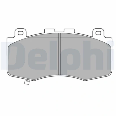 Imagen de DELPHI LP3631 Juego de pastillas freno con avisador acústico desgaste Chapa antichirridos sin accesorios JEEP: GRAND CHEROKEE 4