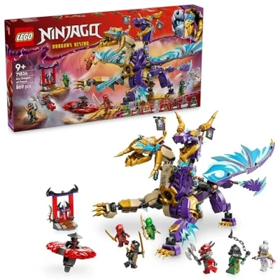 Imagen de LEGO NINJAGO Dragón de la Concentración: Arc Set con 8 Minifiguras, Armas Ninja y Spinner Spinjitzu, Juguete Interactivo Construcción para Niños Niñas 9+ Años, Regalo Cumpleaños 71836