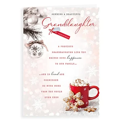 Imagen de Piccadilly Greetings Avant Garde Studios H95014 Tarjeta de Navidad para nieta (25,4 x 17,8 cm)