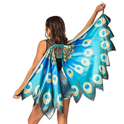 Imagen de Boland 52876 Alas de pavo real, multicolor, 155 x 115 cm (52876)