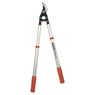 Imagen de Tijera de Poda a 2 Manos Telescópica Pruning 0345 Ajuste Manual Empuñadura Bimaterial Corte Bypass Muy Preciso Ultraligera Jardinería Fabricada con Aluminio Forjado Altuna