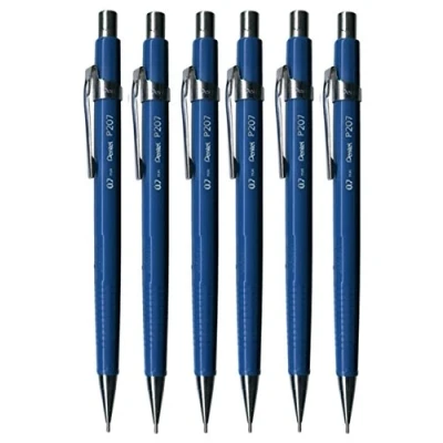 Imagen de Pentel P207 C Lápiz de dibujo mecánico automático 0,7 mm (P207), serie P200 (paquete 6)