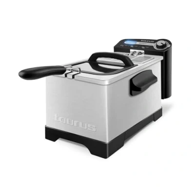 Imagen de Taurus 973953 Professional 3 Plus Freidora para freír con tapa, 2100 W, Acero Inoxidable, kg