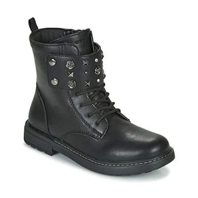 Imagen de Geox J Eclair Girl C, Botas Militar Niñas, Negro C9999, 28 EU