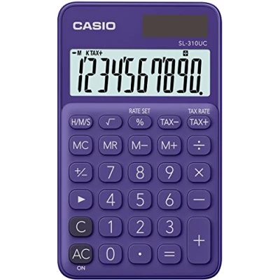 Imagen de Cientificas y Financieras marca CASIO modelo Calculatrice de poche 10 chiffres Violette SL 310UC PL S EC