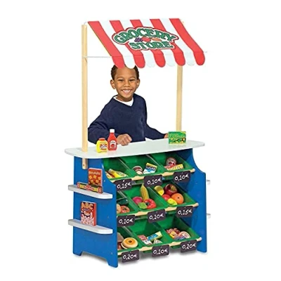 Imagen de Melissa &amp; Doug comestibles/Soporte Tienda de Abarrotes, Puesto Limonada, Multicolor, 127 cm H x 41.275 W 81.28 L (14070)