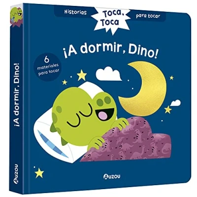 Imagen de Historias para tocar. Toca, toca. ¡A dormir, Dino! Libro con texturas bebés (Toca tocar)