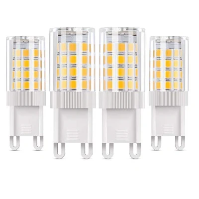 Imagen de Vicloon Bombillas LED G9 de 5W, Equivalente Bombilla Halógena 50W, 500LM 3000K Blanco Cálido Lámpara LED, No Regulable, Angulo Haz 360, AC85 265V Pack 4 Unidades