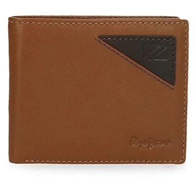 Imagen de Pepe Jeans Striking Cartera con Tarjetero Beige 11x8,5x1 cms Piel