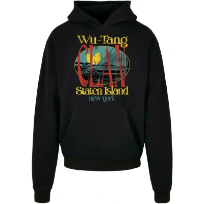 Imagen de Upscale by Mister Tee WU TANG Staten Island Heavy Jersey con capucha, Hombre, Talla: XL, Black