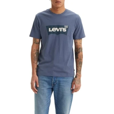 Imagen de Levi&#039;s Graphic Crewneck TEE Camiseta estampada, Hombre, Talla: Small, Vintage indigo