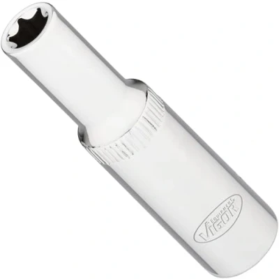 Imagen de ViGOR llave de vaso en T larga 3/8 pulgada V7014 10 (10 mm) cuadradillo, perfil E, ancho E10, 63 mm longitud